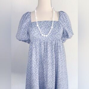 Blue Floral Summer Dress Size Small - Shop to Rescue 🐶